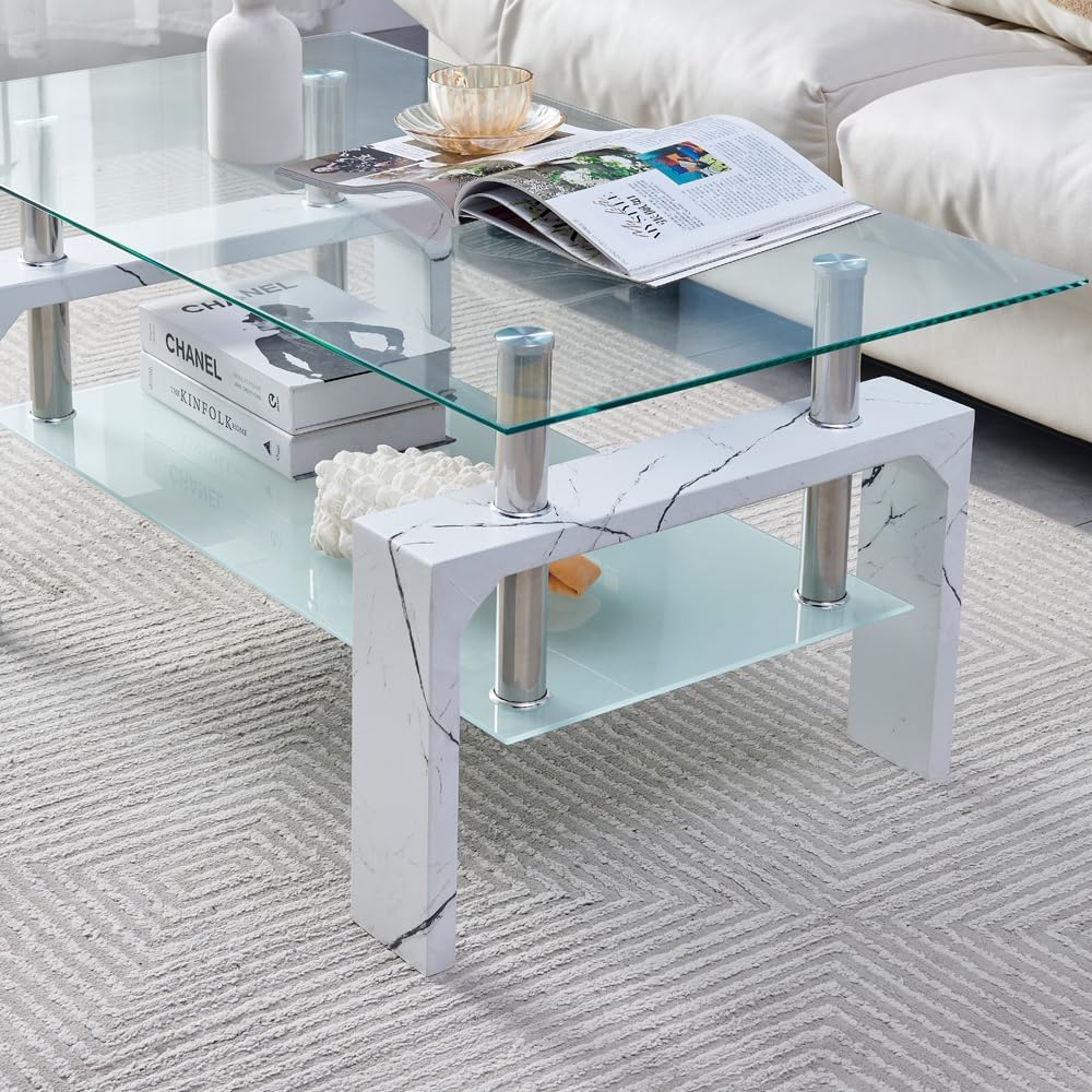 Living Room Rectangle Coffee Table Tea Table Suitable for Waiting Room Modern Side Coffee Table