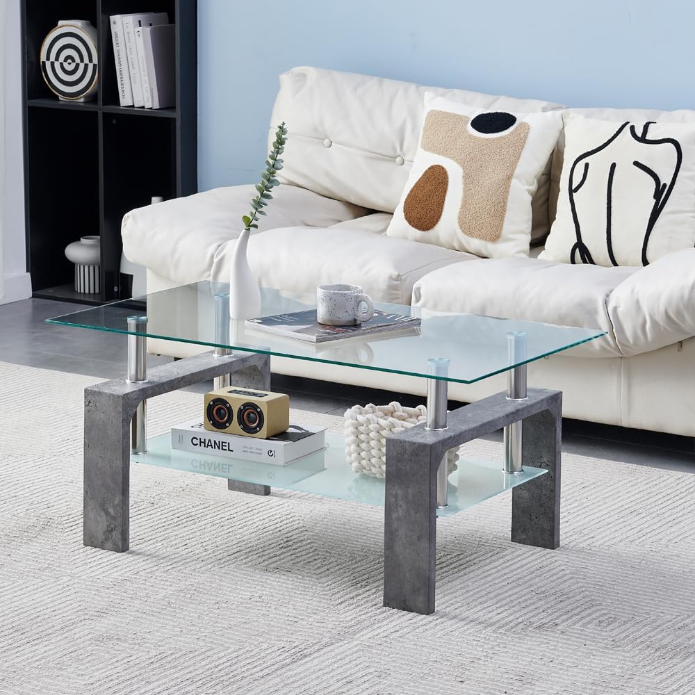 Living Room Rectangle Coffee Table Tea Table Suitable for Waiting Room Modern Side Coffee Table