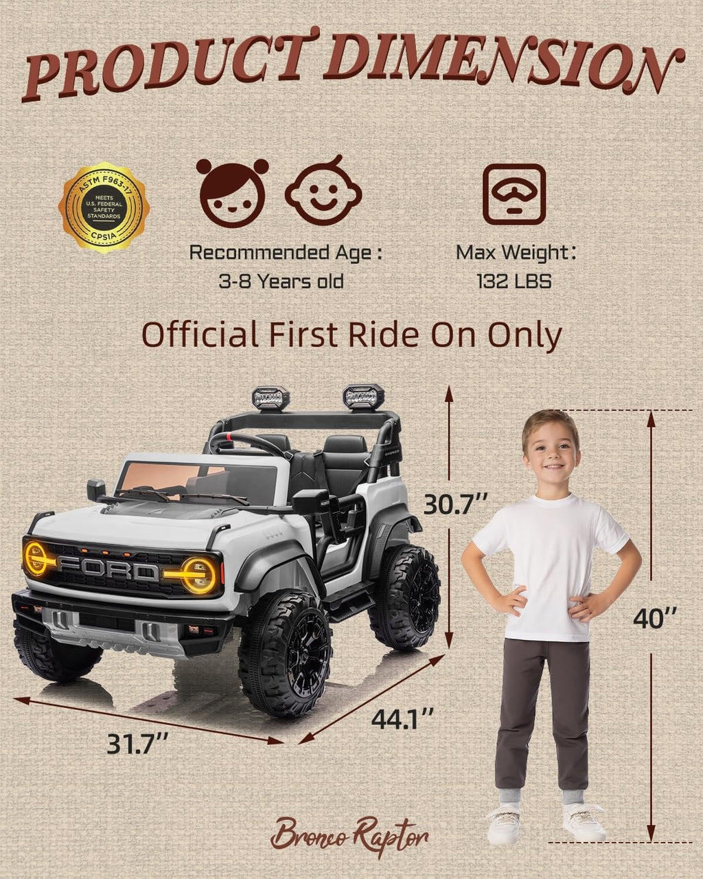 Kids Pink Ride-On Truck Battery Powered Electric Toy Car