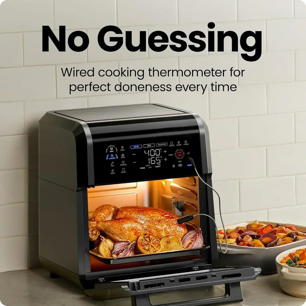 CHEFMAN ExacTemp 12-Quart Air Fryer with Integrated Smart Cooking Thermometer