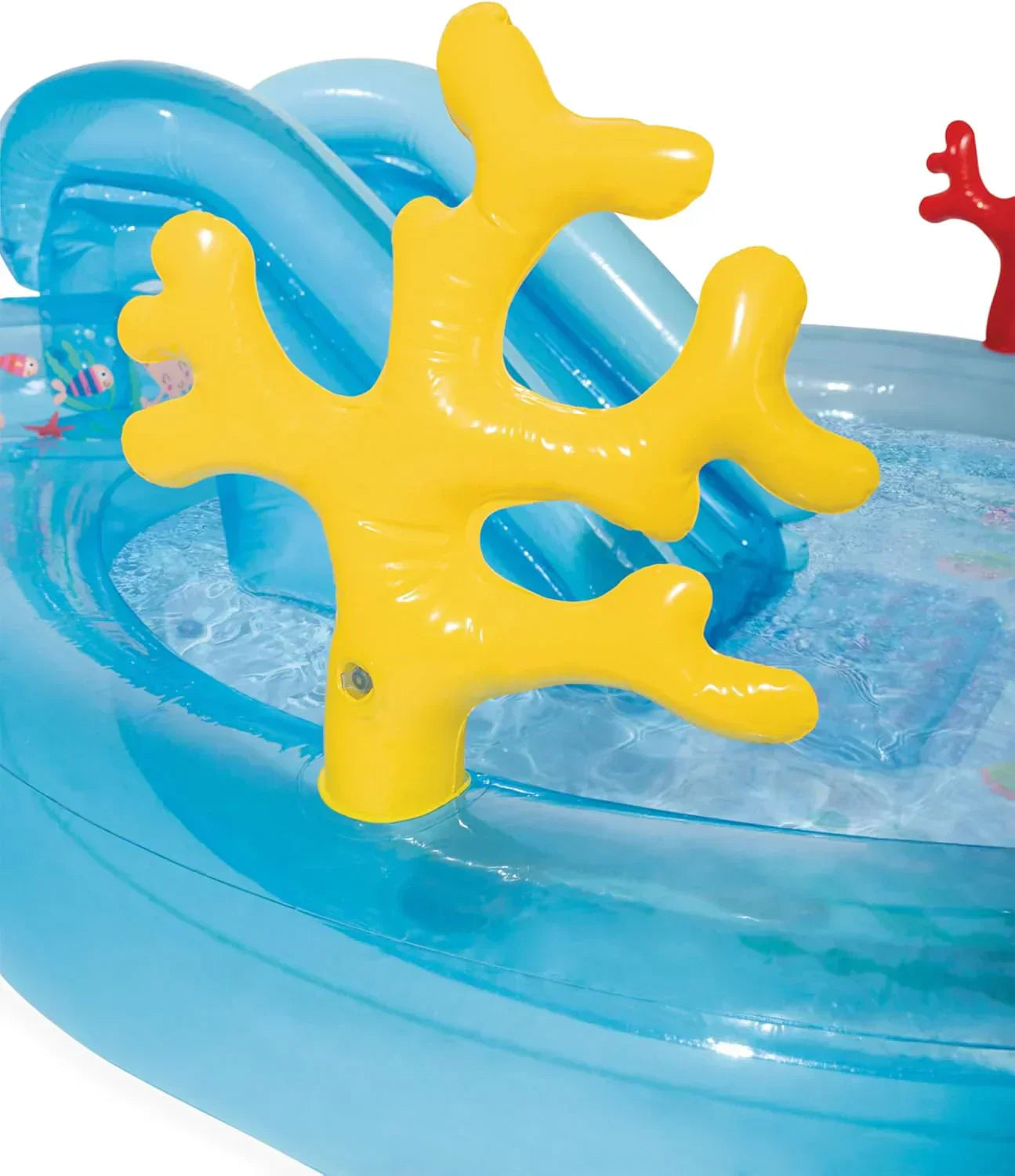 Intex 96 x 78 x 28 Inflatable Jungle Adventure Play Center Spray Kiddie Pool Water Slide