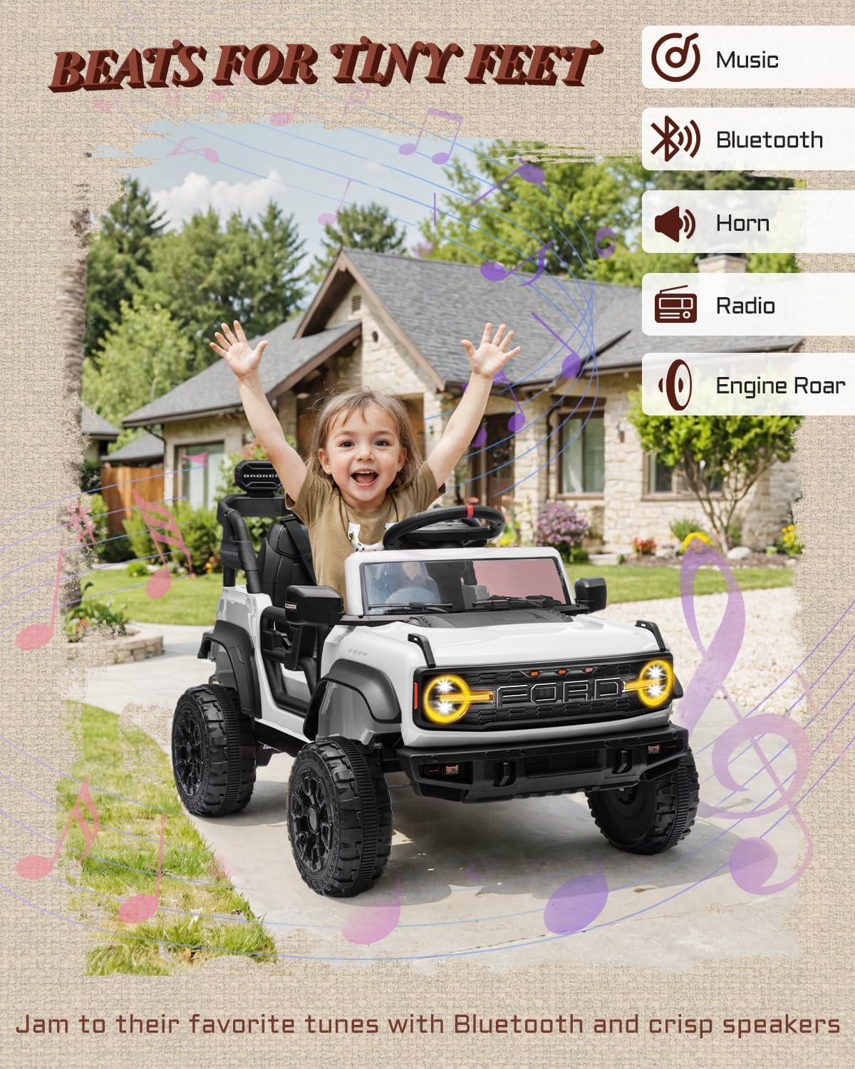 Kids Pink Ride-On Truck Battery Powered Electric Toy Car