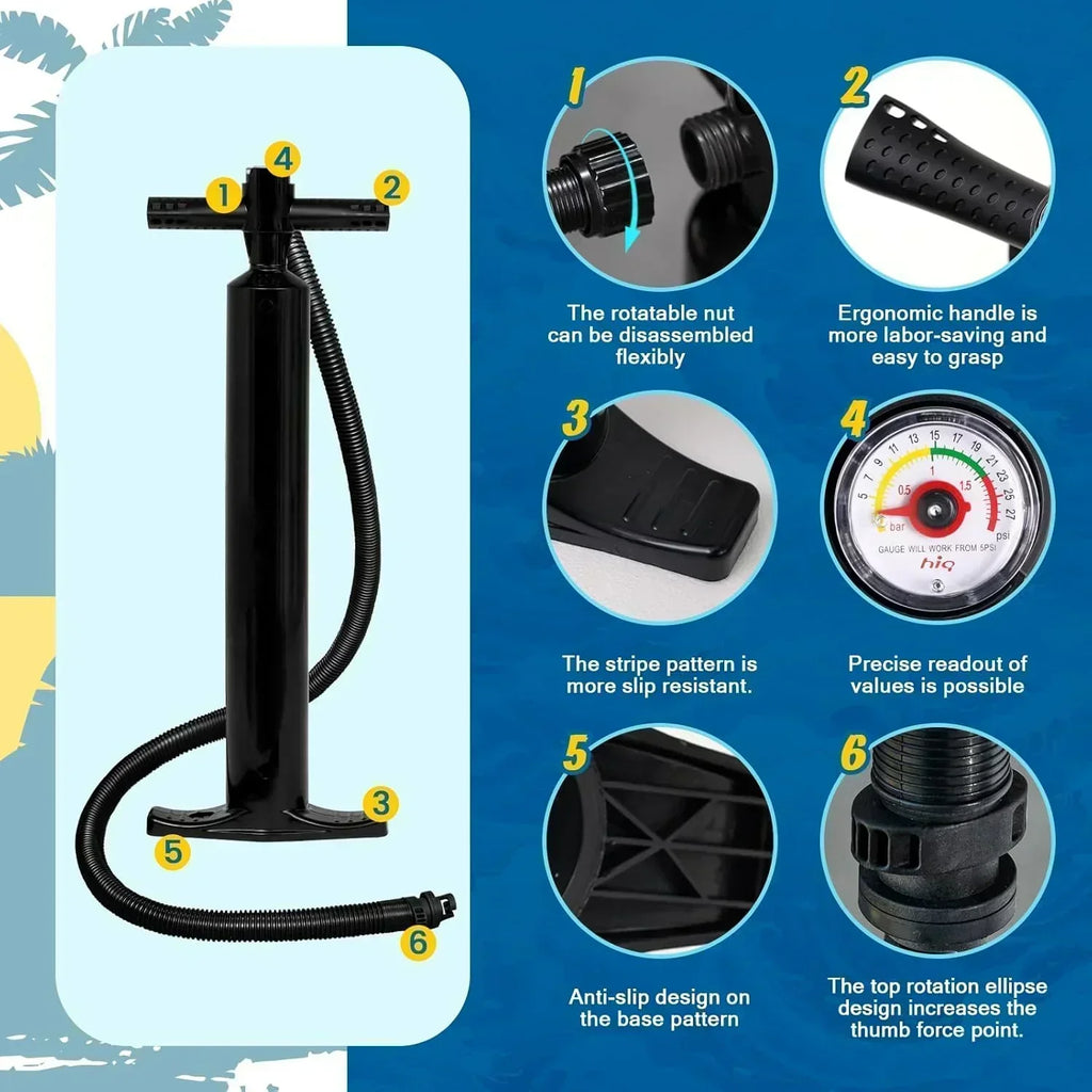FunWater Inflatable Stand Up Paddle Board Premium SUP Paddle Accessories EVA Deck