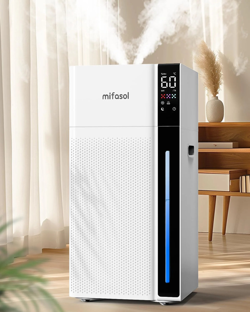 Mifasol Humidifier Large Room, 5.3 Gallon/20 Liter Home Warm and Cool Mist Humidifier