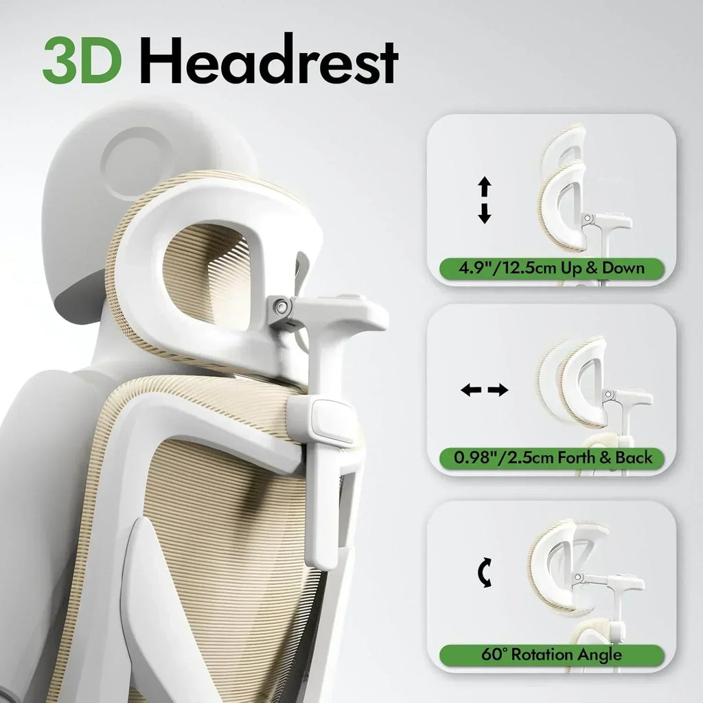 Office computer desk and chair gaming chair with lumbar support and headrest