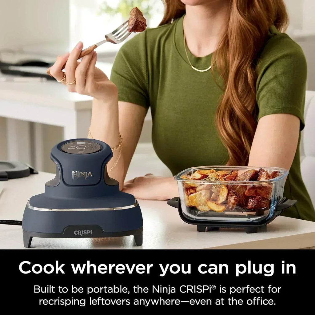 Ninja Crispi 4 in 1 Portable Glass Air Fryer Cooking System 4QT 6 Cup TempWare Glass Containers