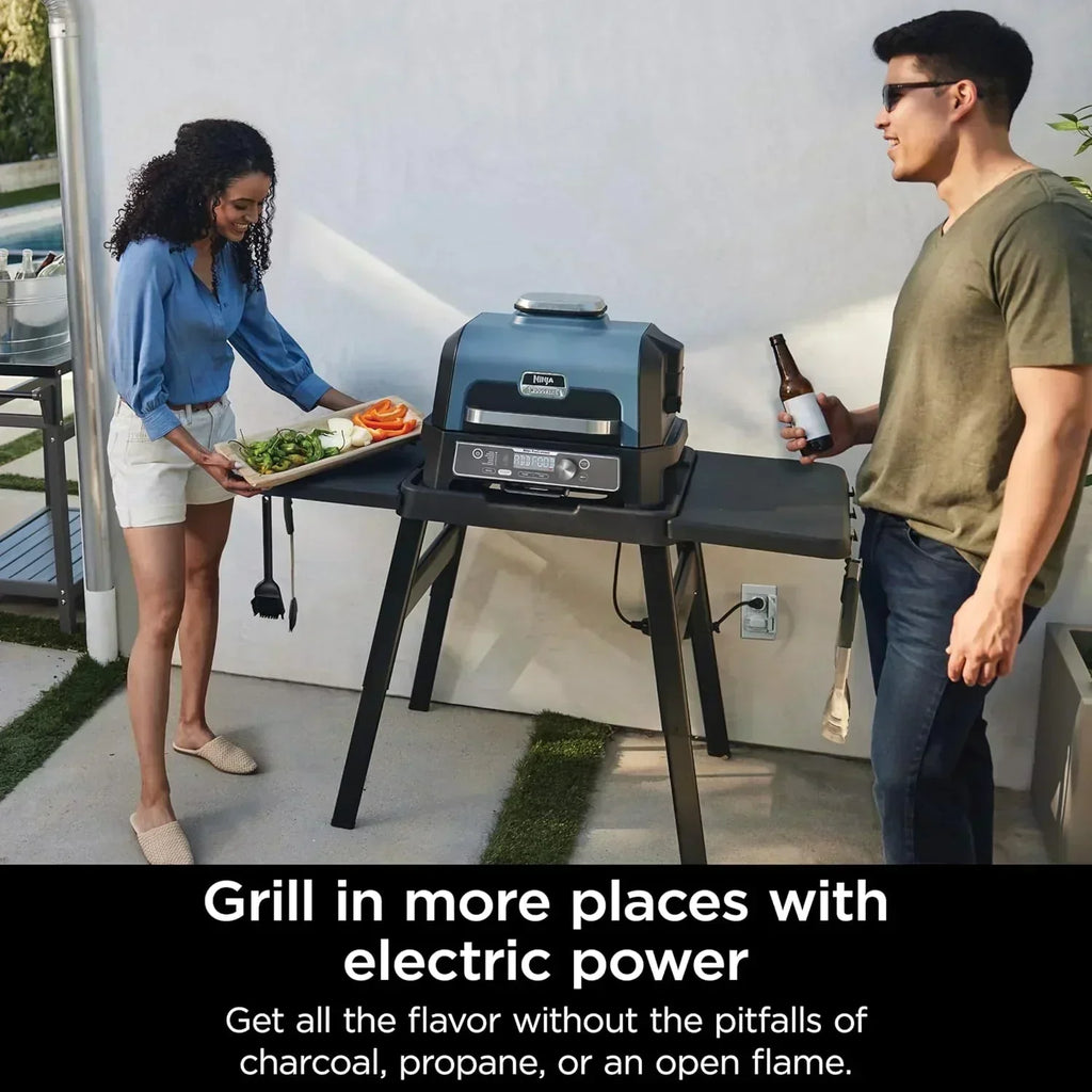 Ninja Woodfire Pro XL Outdoor Grill Smoker Thermometer 4-in-1 Master Grill BBQ Smoker Outdoor Air Fryer