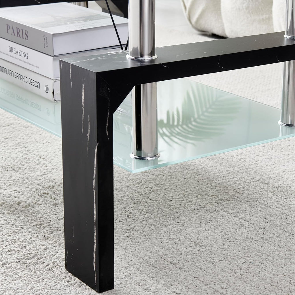 Living Room Rectangle Coffee Table Tea Table Suitable for Waiting Room Modern Side Coffee Table