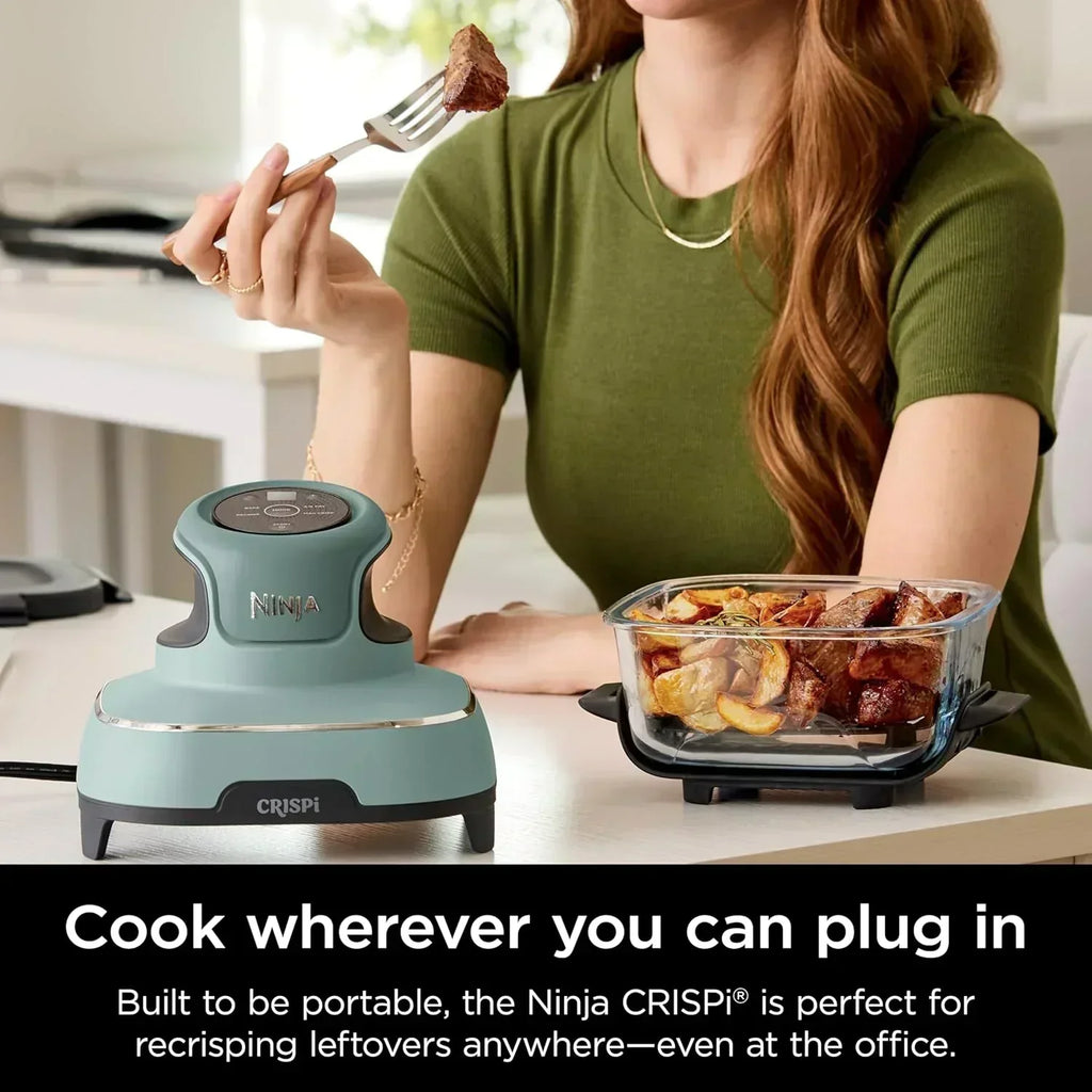 Ninja Crispi 4 in 1 Portable Glass Air Fryer Cooking System 4QT 6 Cup TempWare Glass Containers