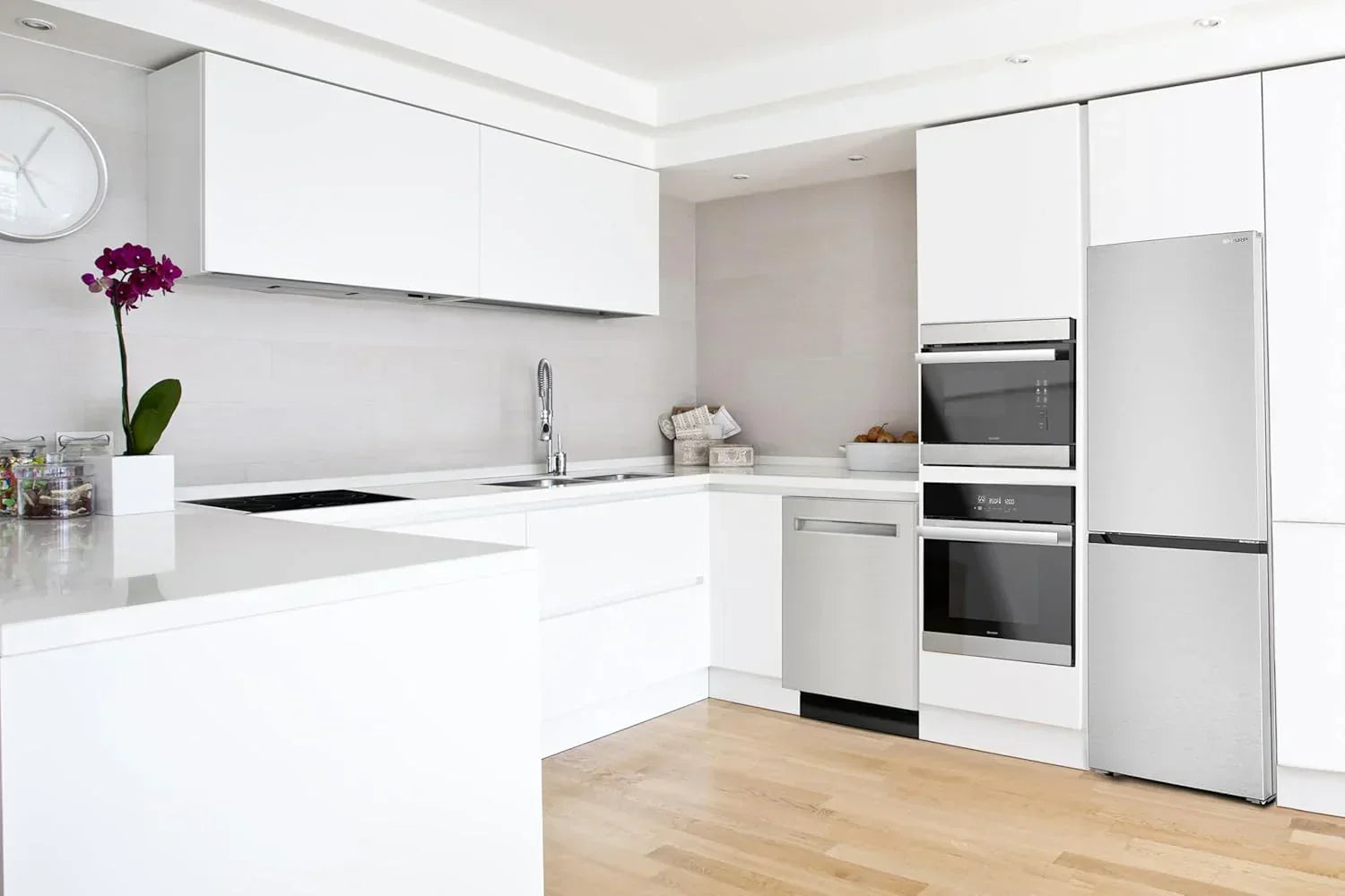 Sharp Bottom-Freezer Counter-Depth Refrigerator 24 Inch 11.5 Cubic Foot