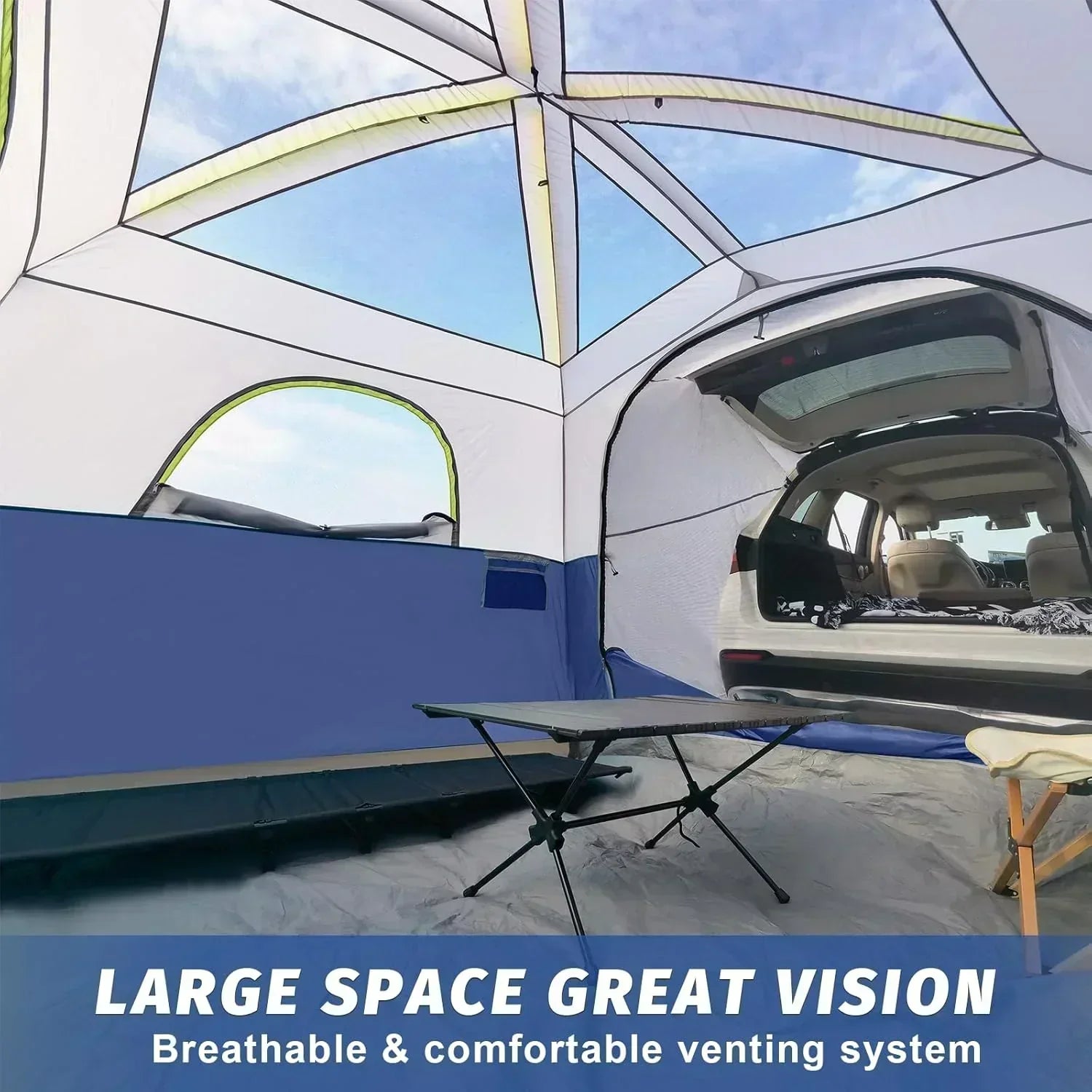 SUV Tent for Camping 6-Person SUV Tailgate Tent - Easy Set Up with Rainfly