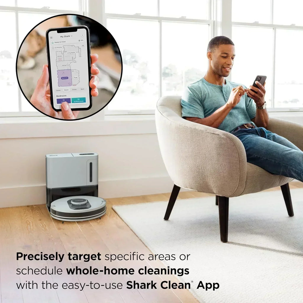 Voice Control Robot Vacuum with Matrix Clean Navigation Home Mapping 60-Day Capacity