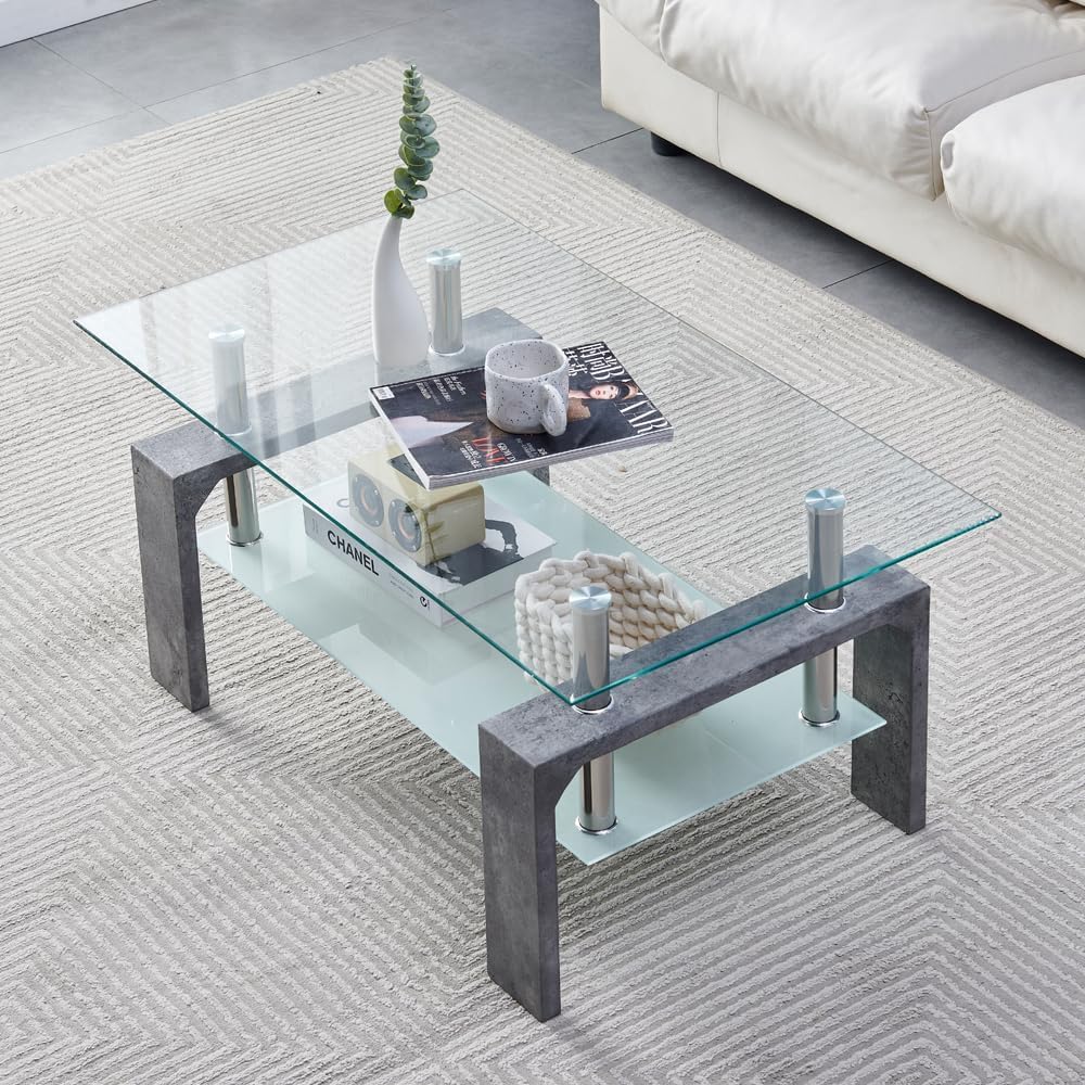 Living Room Rectangle Coffee Table Tea Table Suitable for Waiting Room Modern Side Coffee Table