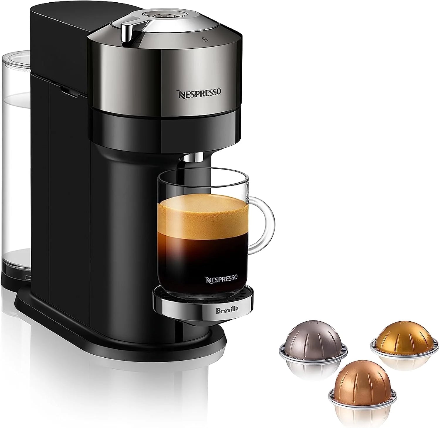 Nespresso Vertuo Next Premium Coffee and Espresso Maker by Breville with Aeroccino Milk Frother