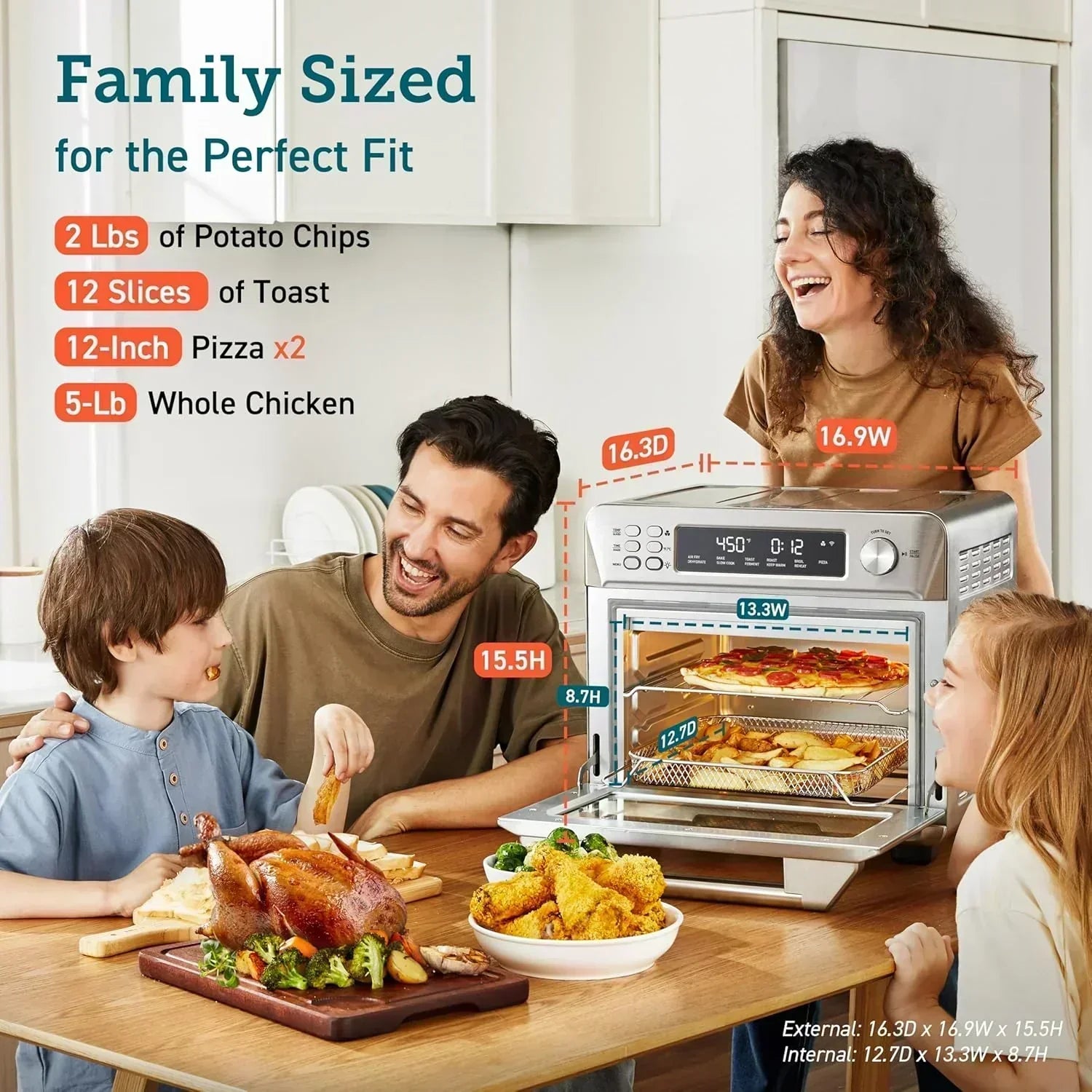 COSORI Smart 12-in-1 Air Fryer Toaster Oven Combo Airfryer Convection Oven Countertop