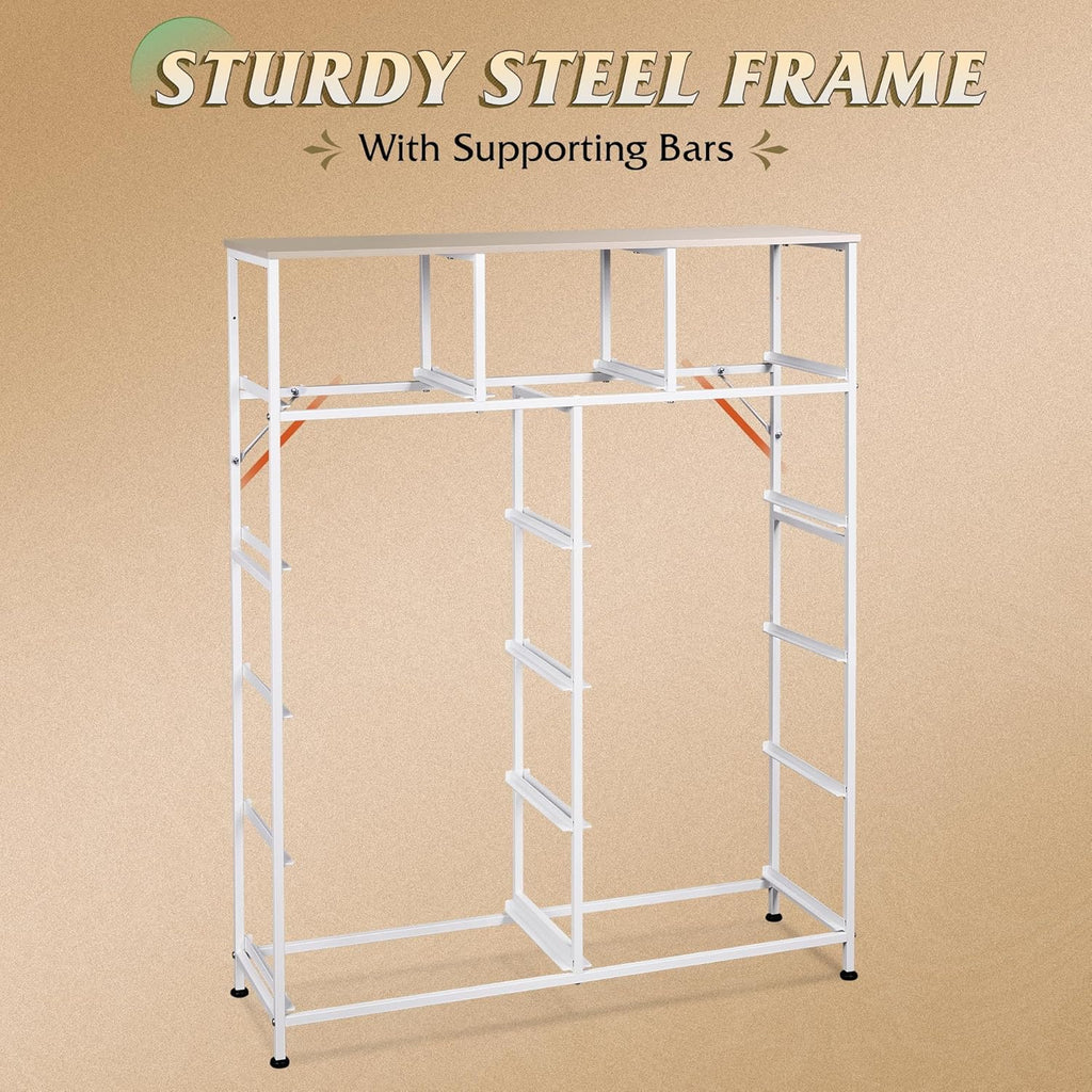 Storage Organizer Unit 11 Fabric Bins Storage Drawers Organizer Steel Frame Tall Storage Tower