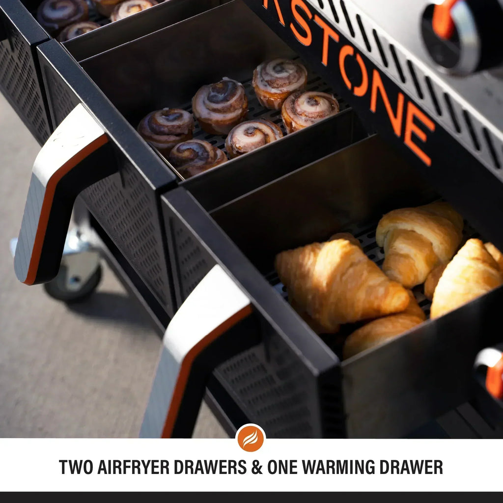 Blackstone 4-Burner 36 Propane Griddle with Air Fryer and Hood