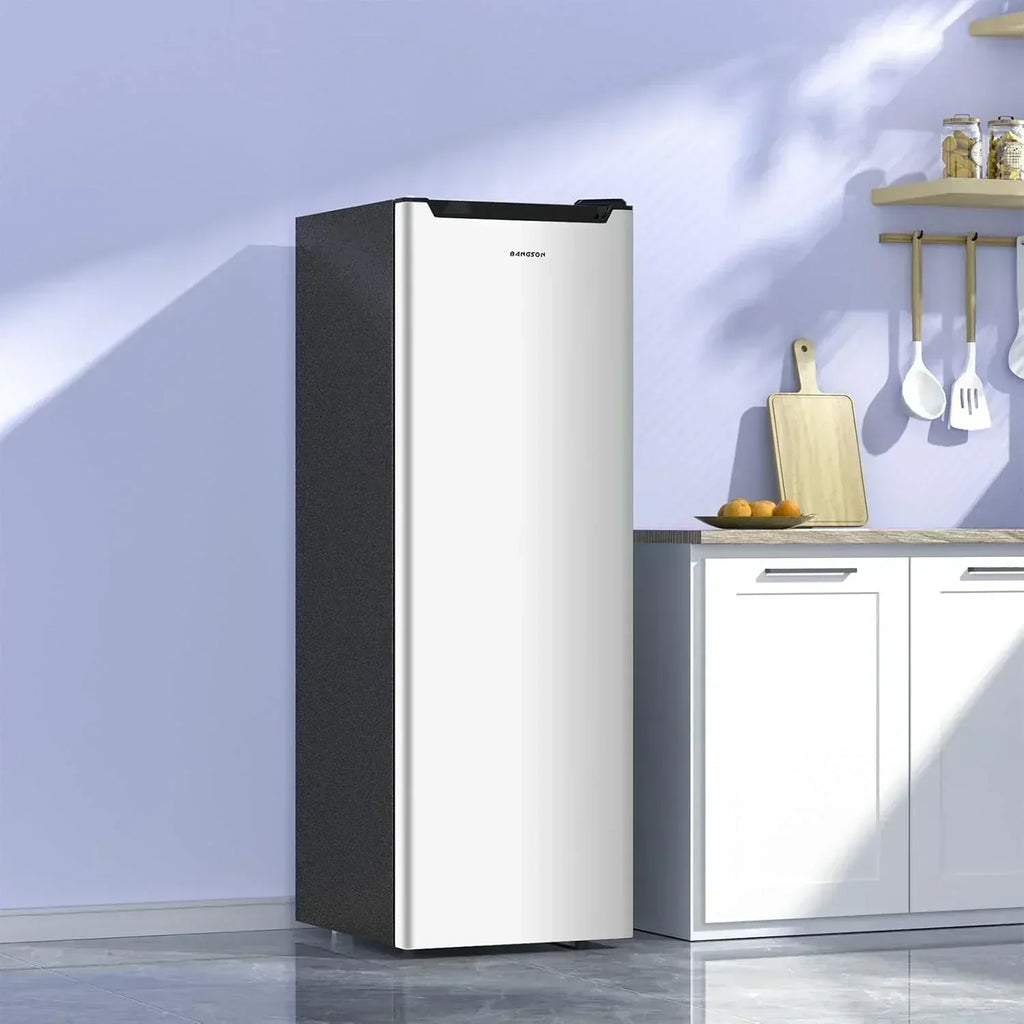 BANGSON Upright Freezer 7.0 Cu.ft Stand Up Freezer Convertible Upright Freezer/Refrigerator
