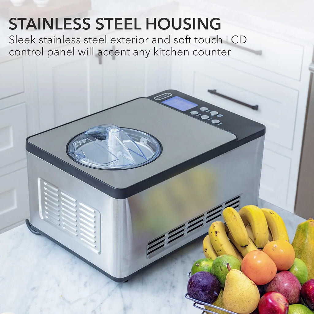 Whynter ICR-300SS 0.5-Quart Stainless Steel Rolled Ice Cream Maker With Compressor