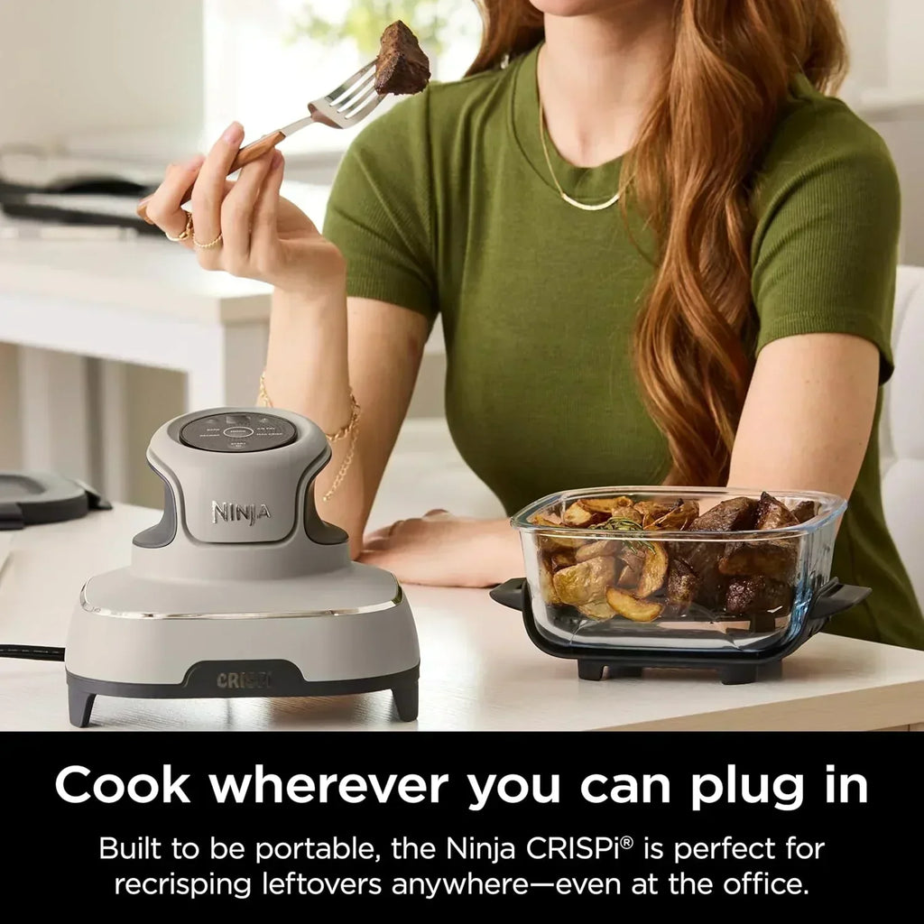 Ninja Crispi 4 in 1 Portable Glass Air Fryer Cooking System 4QT 6 Cup TempWare Glass Containers