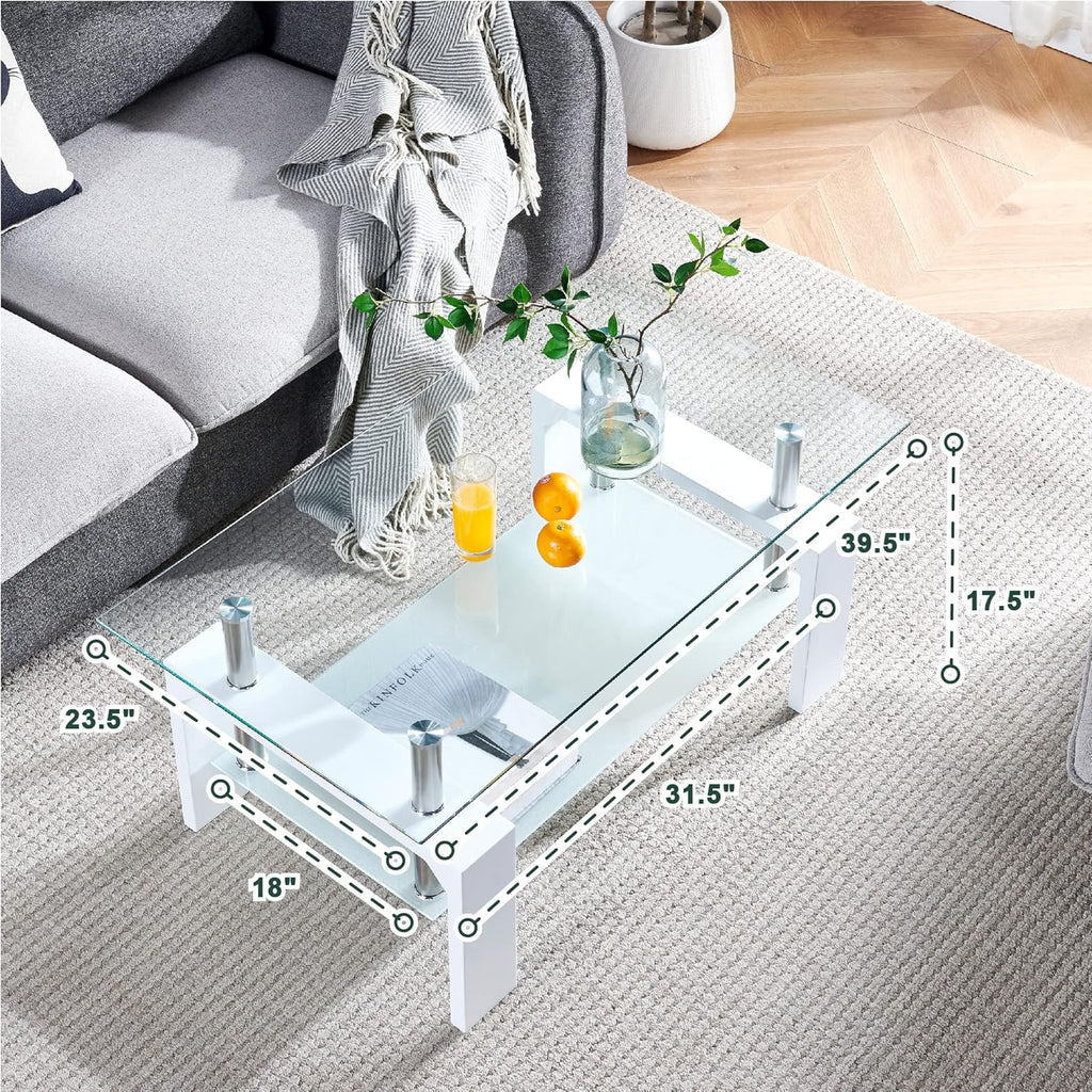 Living Room Rectangle Coffee Table Tea Table Suitable for Waiting Room Modern Side Coffee Table