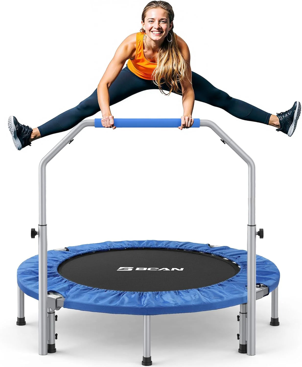 BCAN 40/48 Foldable Trampoline Max Load 440lbs, Fitness Rebounder